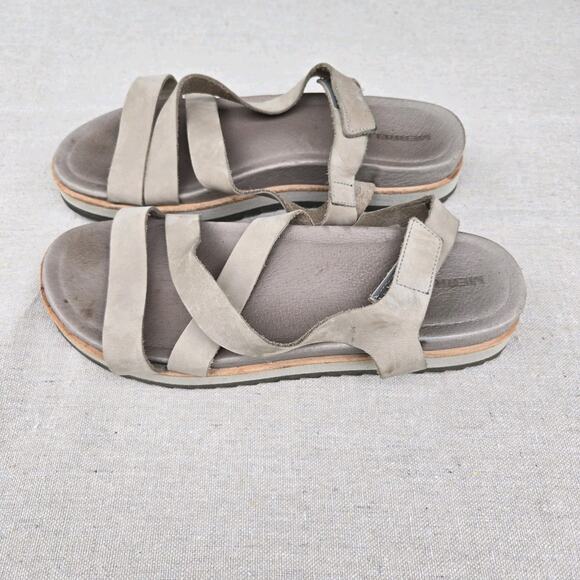 Merrell Juno Backstrap Moon Soft Nubuck Leather Strap Sandals Open Toe Womens 9 - Picture 2 of 10